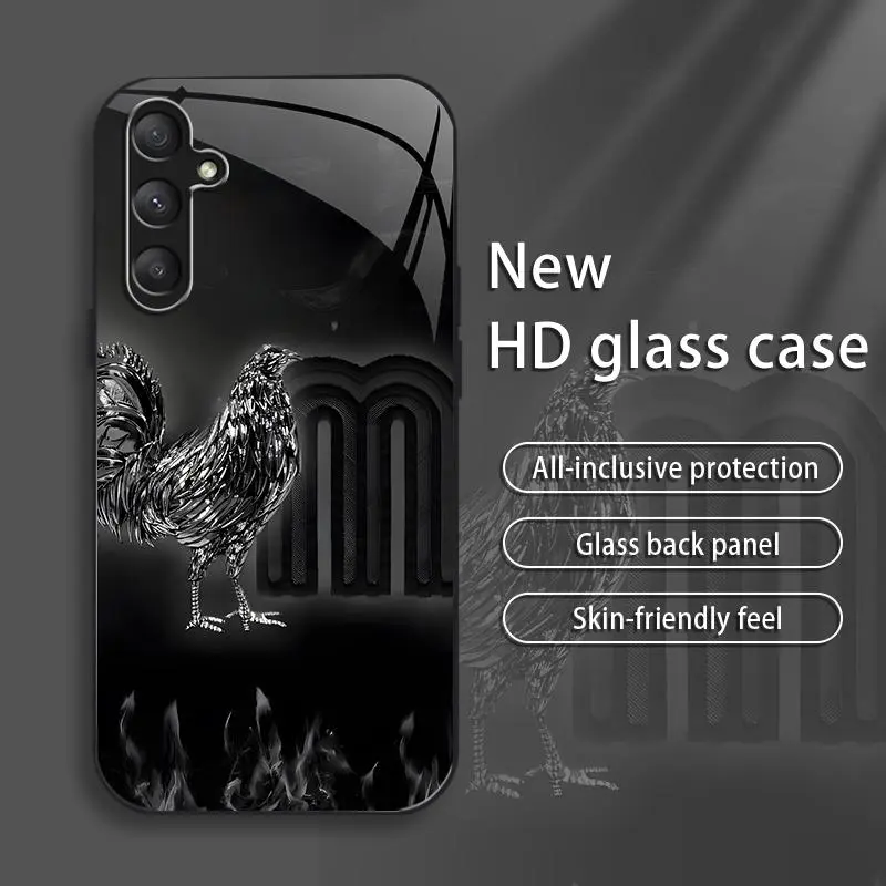 Galaxy A16 5G Smartphone Case, High-End Electroplated Glass Cover for Handheld Cellphone Devices, Affordable Anti-Fall Anti-Fingerprint Protection