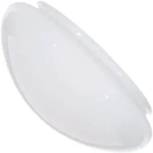 50-330 9.5-Inch Replacement Mushroom Glass Shade 7-7/8 Inch Fitter White