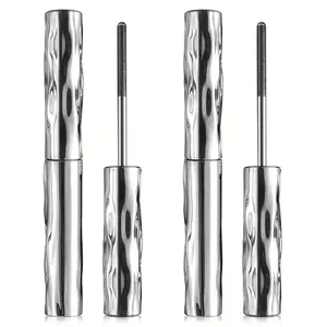 Steel Tube Mascara 2-Pack, Dense Lengthening Curling, Precision Steel Tube Design for Natural Full Effect, Suitable for Parties, Music Festivals(Black), Party Makeup, Holiday Makeup, Dense Eyelash Effect