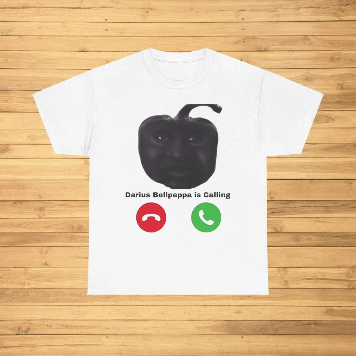 Darius Bellpeppa Is Calling, Funny Meme Shirt Apparel Gift Idea, Heavy Cotton Tshirt for Men Women, Hilarious Graphic Tee, Full