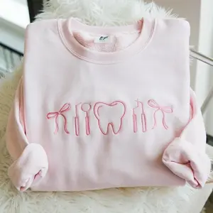 Embroidered Dental Icons Sweatshirt, Dental Assistant Shirt, Dental Student Gift, Dental Hygienist Shirt, Dentist Gift, Dental Office Shirt