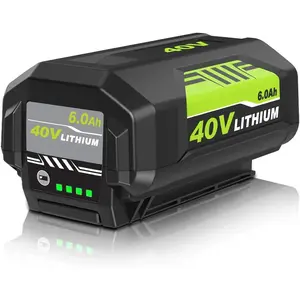 6.0Ah 40  Replacement for Ryobi 40V ery,Compatible with Ryobi 40  ery Leaf Blower, Leaf Vacuum, Weed Wacker, Blower, Cordless Snow Shovel, Snow Blower (Multi-1PC)