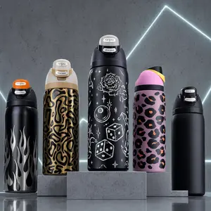 Owala Marvel Freesip Insulated Stainless Steel Water Bottle  for Sport Glinda Elphaba 32oz