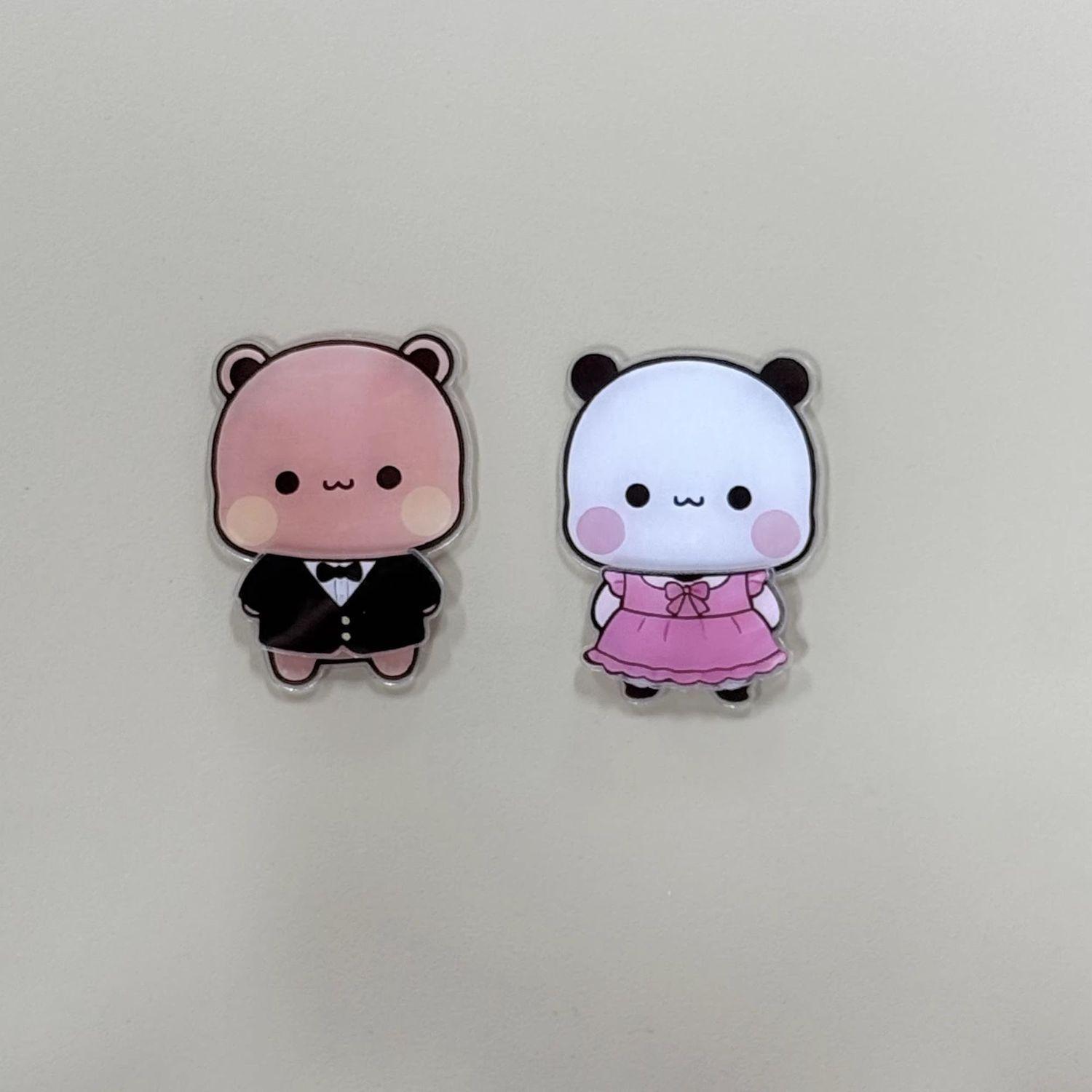 Magnetic Dress-Up Couple Magnets: 2 Characters, 8 Outfits—Refrigerator Decor