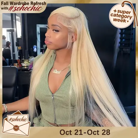 Tahikie 613 Blonde HD Front Lace Bob Wig 13x6 Straight Frontal Human Hair Wigs For Women Pre Plucked Natural Hairline With Baby Human Hair Wigs #SummerVibes #DealsForYouDays#SohoChic #tiktokshopstockup