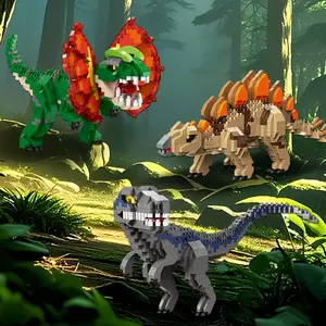 DIY Dinosaur Building Kit, High-Resolution Velociraptor Model, Articulated Fidget Figurines, Creative Stress Relief Toy for Kids & Adults, Collectible Gift Set, Articulated Figures