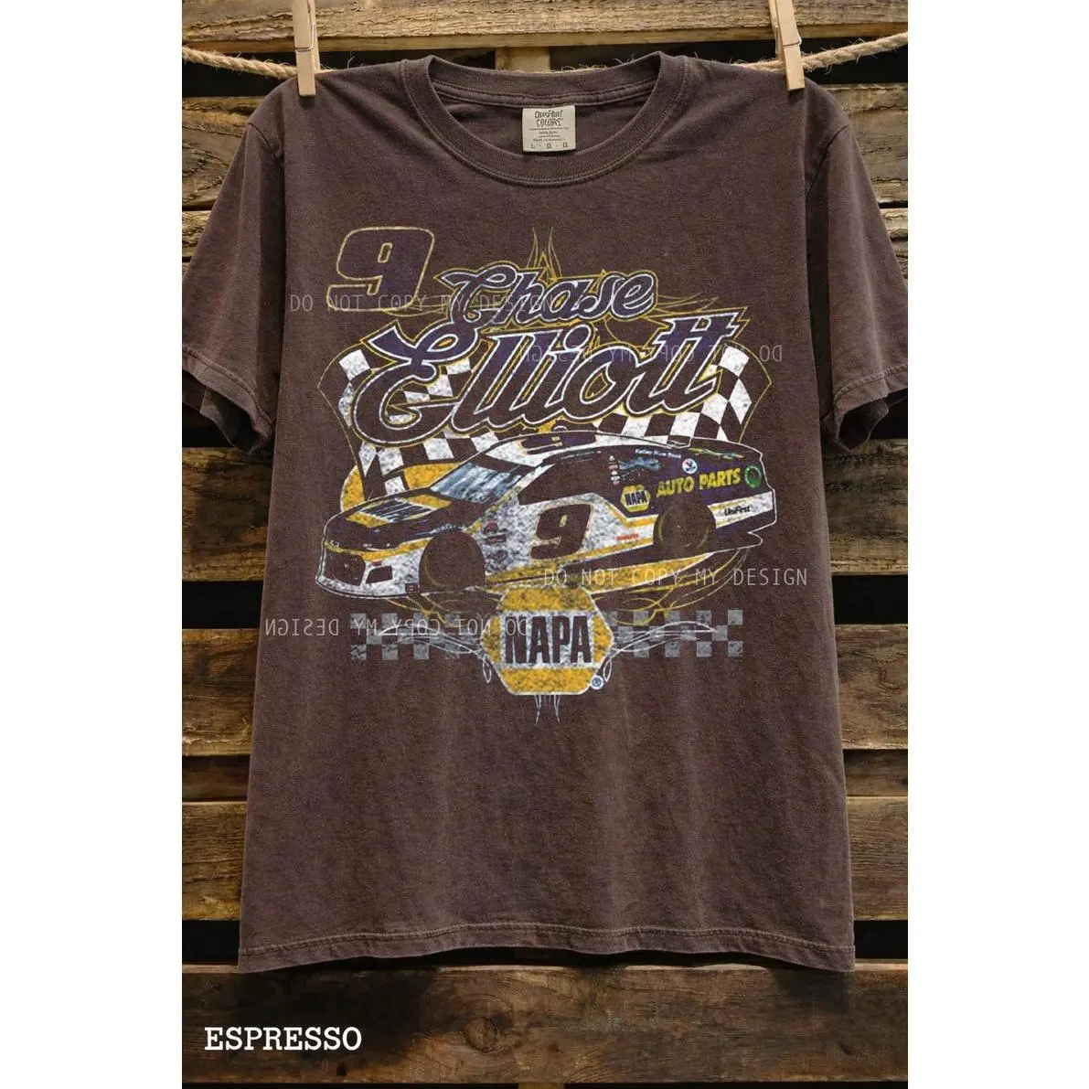 Vintage Racing Shirt, Retro Motosport Shirt, Race Day, Chase Elliott #9 Racing T-Shirt: NAPA Auto Parts Graphic Tee