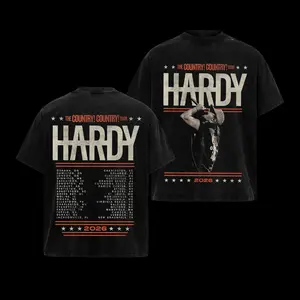 [RiffClub] Hardy Country! Country! 2026 Tour Retro Unisex T-Shirt, Hardy 2026 Tour 100% Heavyweight Cotton Music Country Rock Shirt,Hoodie, Gift For Fan Menswear, Country rock Tour Shirt