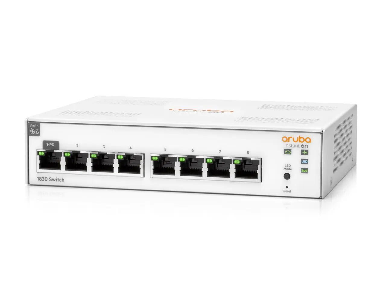 HPE Networking Instant On 8-Port Gigabit Managed Switch 1830 (JL810A#ABA) HPE Networking Instant On 8-Port Gigabit Managed Switch 1830 (JL810A#ABA)
