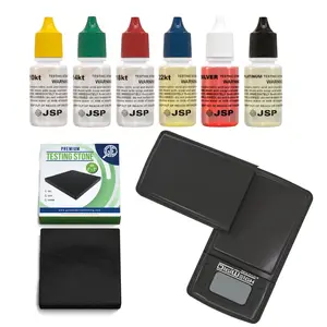 JSP Digiweigh Electronic Digital 1000G Jewelry Scale DW-1000BC with Gold Silver Test Kit for Accurate Appraisal