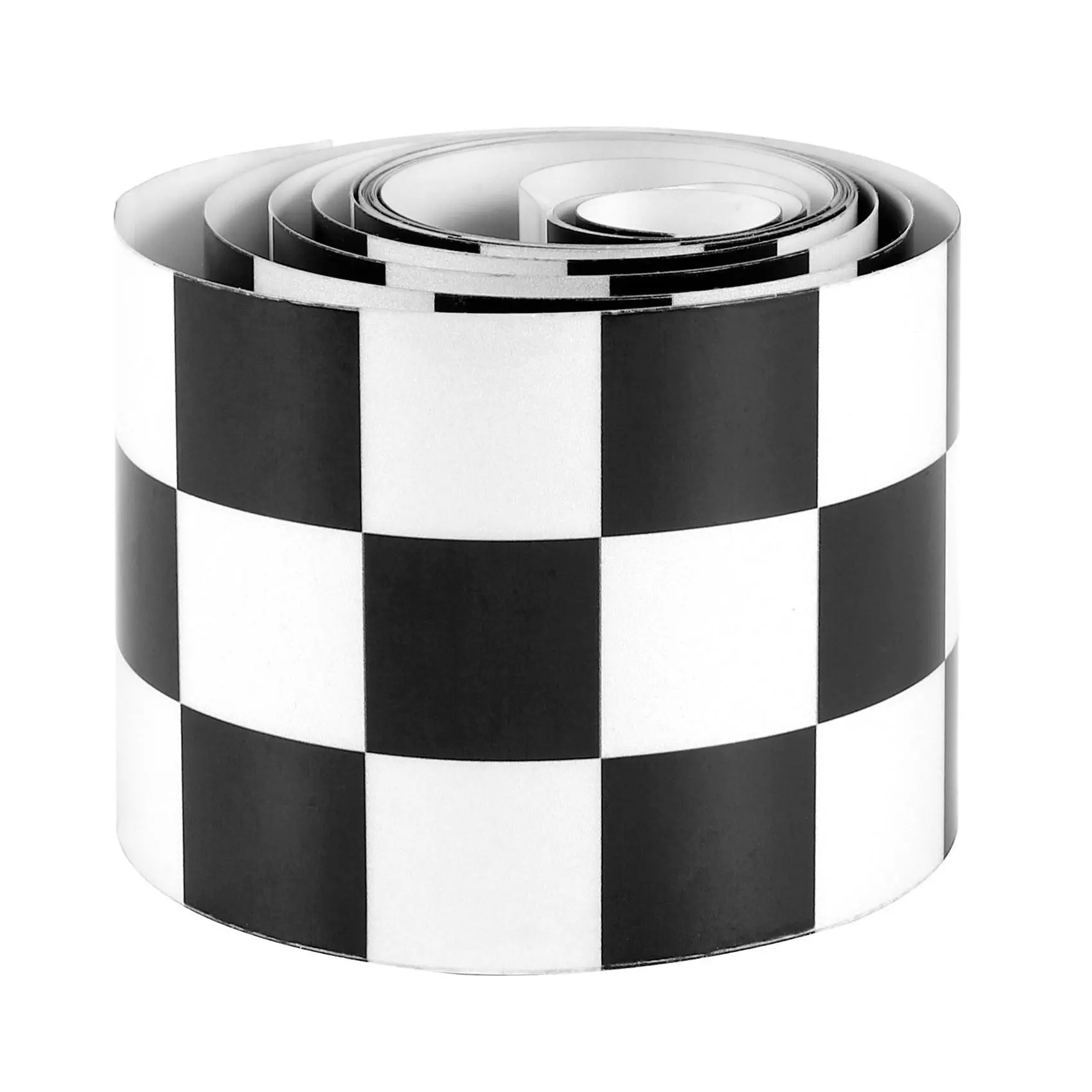 Black-White Checkerboard Adhesive Film - 3 (Unit Unspecified) Car Decorating Vehicle Wrap Decal Tape for Cars, Motorcycle Bike Tanks, Party Supplies & Home Decor Accessories