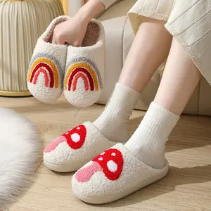 Cozy Heart-Shaped Slippers Women’s Winter Fuzzy Slippers - Anti-Slip Home Slippers Perfect for Festival Couples Gifts