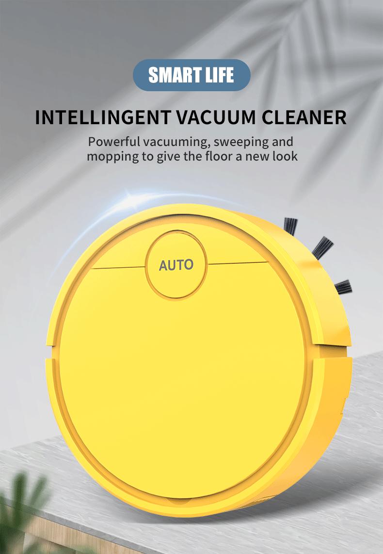 Robot Vacuum Cleaner Sweeping & Wet Mopping Floor Adsorbs Dust Desktop for Carpet, Pet Hair, Hard Floors, Home Cleaning