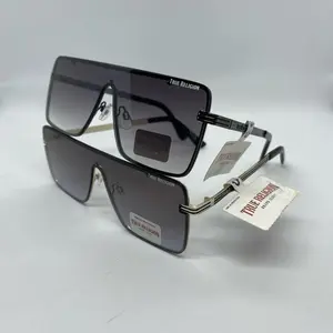 True Religion Striped Metal Sunglasses