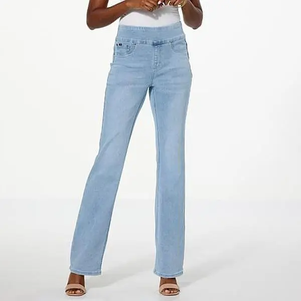 DG2 by Diane Gilman Virtual Stretch Denim Comfort Waist Bootcut Jean