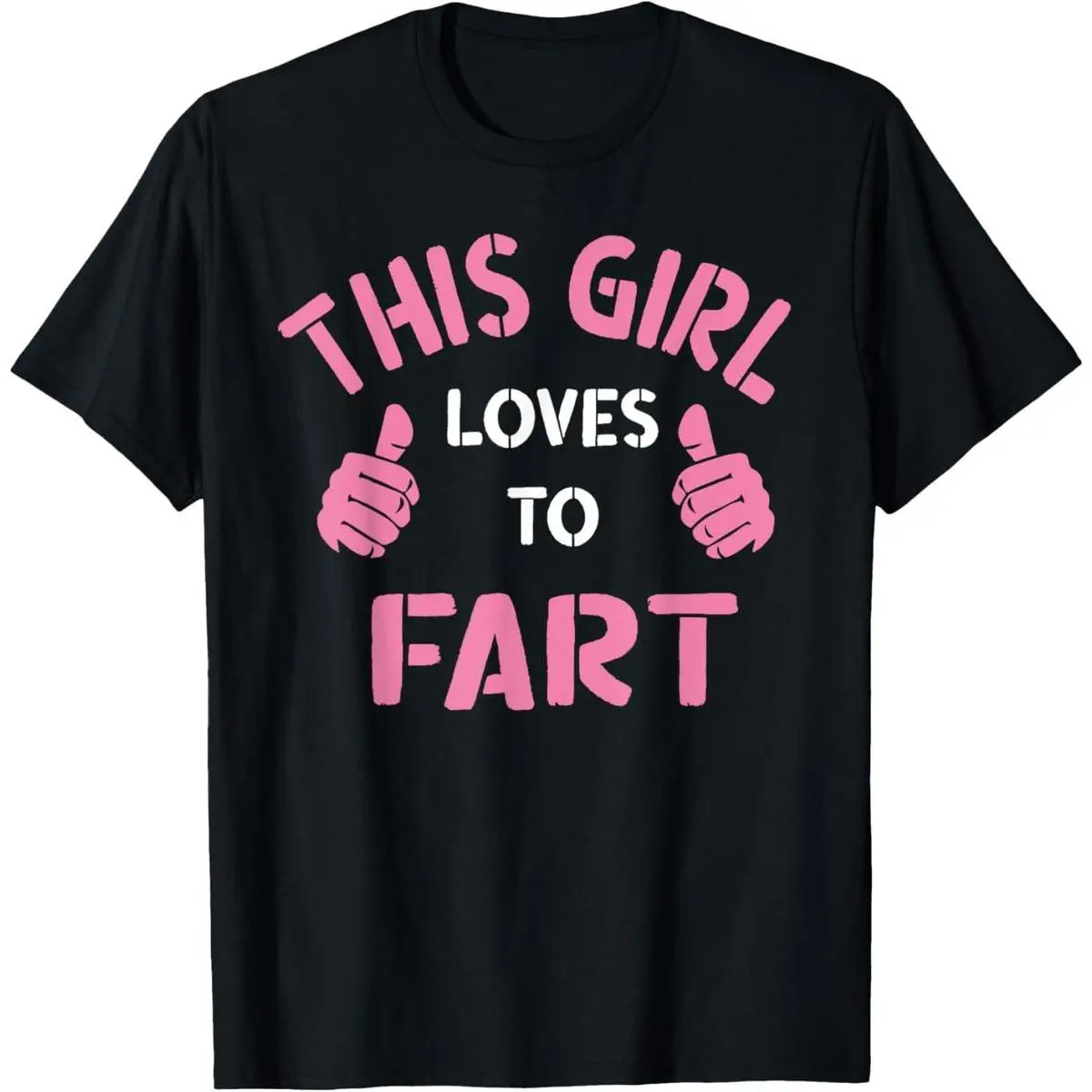 Vintage Funny Sarcastic Saying This Girl Loves To Fart T-Shirt
