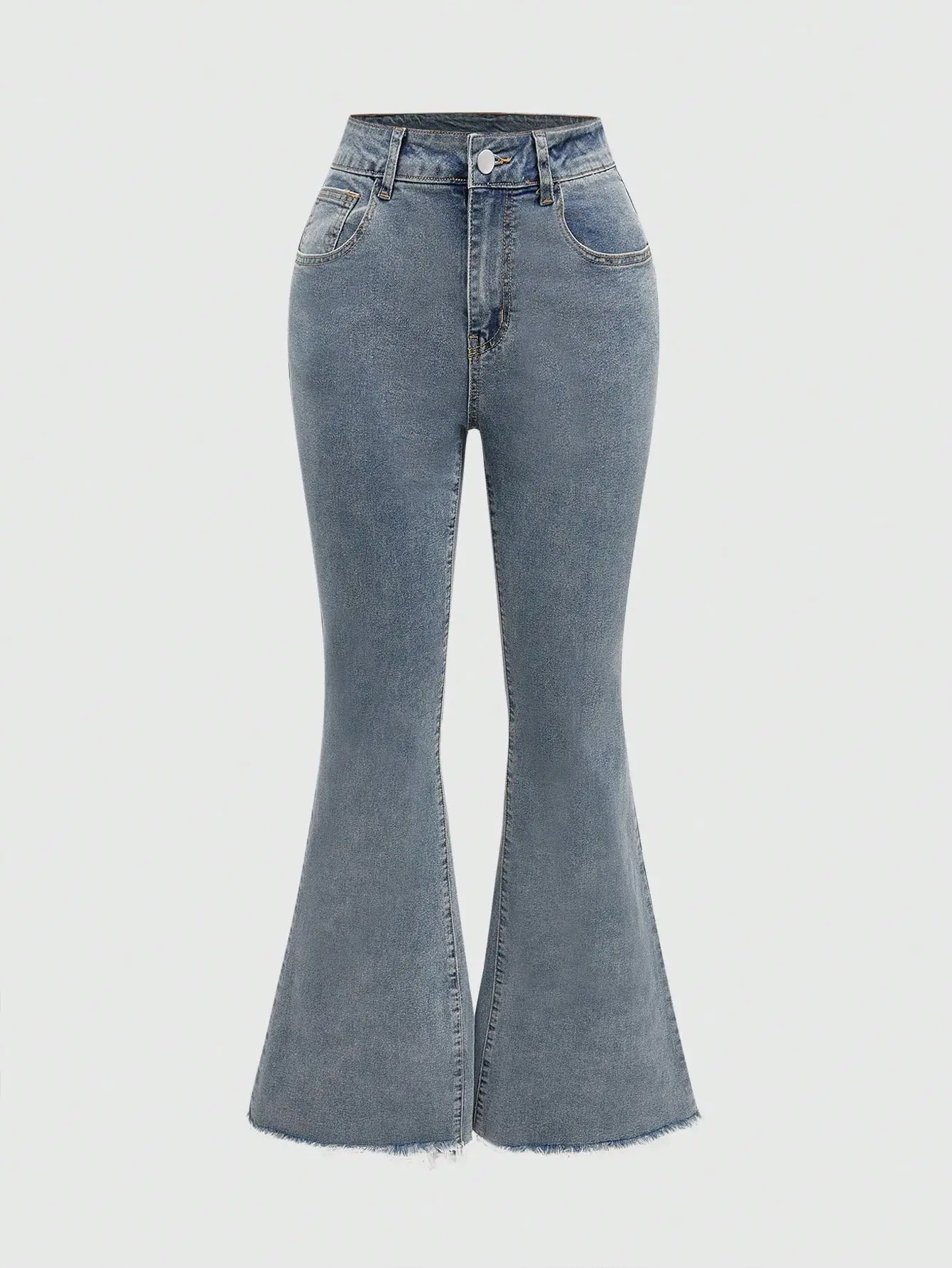 90s Retro Bootcut Jeans with Bling Butterfly Embroidery | Festival 