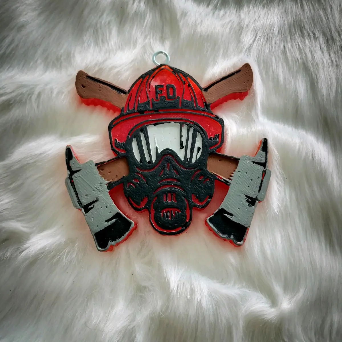 Fireman Themed Scented Car Fragrance - Automotive Interior Accessory with Fragrance Oil, 3-6 Weeks Long-Lasting Scent for Small Areas, Cars Accessories, Car Odor Eliminator