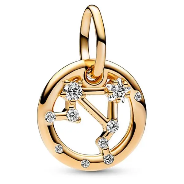 Pandora Libra Zodiac Dangle Charm 762712C01, Celestial Aesthetic, Gold Aesthetic, Appreciation, Decorative Charms & Pendants, Zodiac Sign, Gift Ideas Boyfriend, Circular Frame, Libra Shape, Cubic Zirconia, Dangling Charm