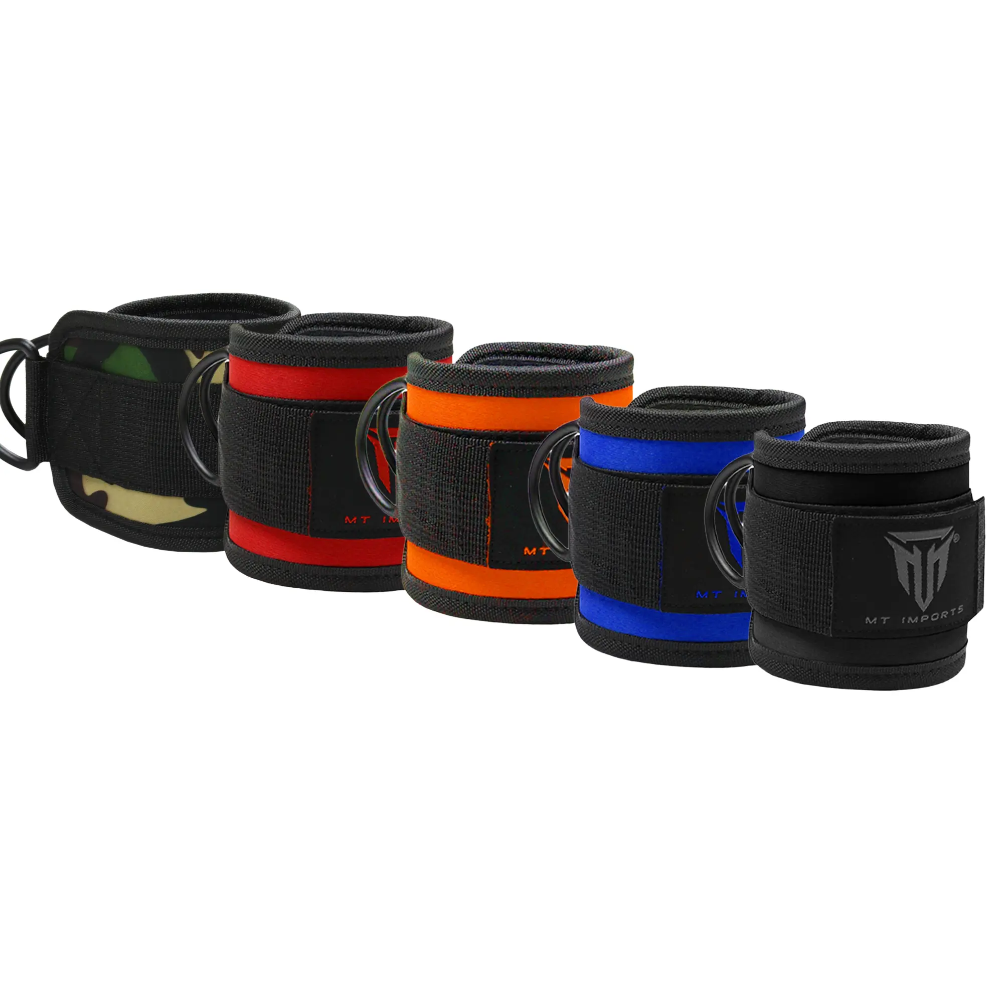 MT Fitness Ankle Straps for Cable Machines - Neoprene Cuffs for Gym & Home Workout Ankle Strap  exercise extension gym sets band accessories