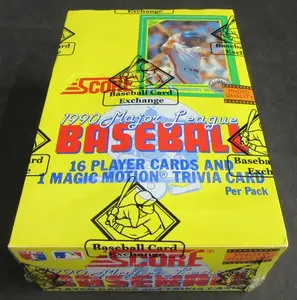 1990 Score Baseball Unopened Box (BBCE) (FASC)