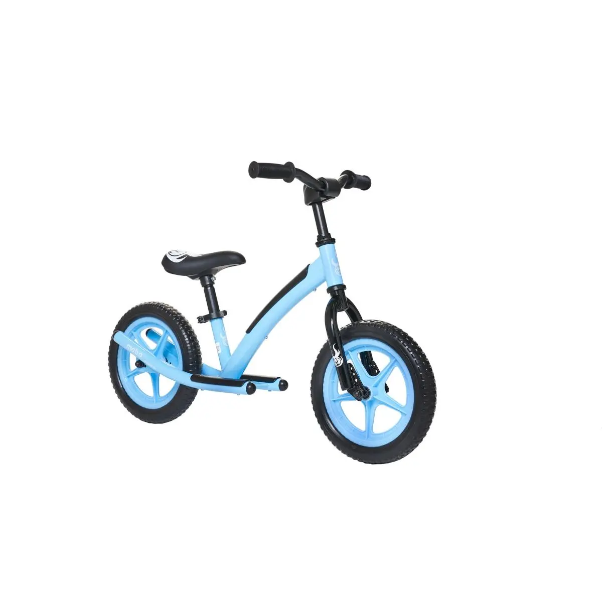 212 MAIN Explorer Balance Bike - Kids Learning Cycling Trainer for Ages 2-6, Sturdy Frame, Adjustable Cushioned Seat, 11" Never-Flat Tires, Integrated Footrest, Blue Outdoor Play Equipment, Adjustable Seat