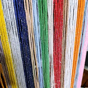 Solide Color Crystal Waistbeads Soft Belly Chain For Women Tie one Variety Beads Fashion Accessory.