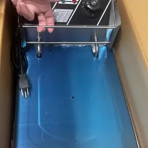 Large 10.5QT Home Deep Fryer - 2500W, Safe Splash-Proof Lid, Adjustable Thermostat for Healthier Frying