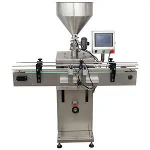 YOKOMA Automatic Servo Paste Liquid Filling Machine Single Head 100-1000ml Water Milk Honey Cream Oil Detergent Filler Packing Machine 110V