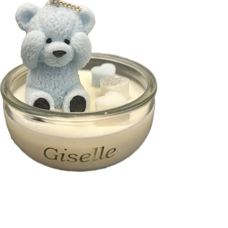 Bear shape candle favor- customization available