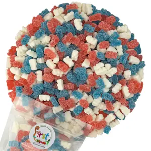AMERICAN PATRIOTIC SOUR GUMMY FUN BEARS 2LB BAG