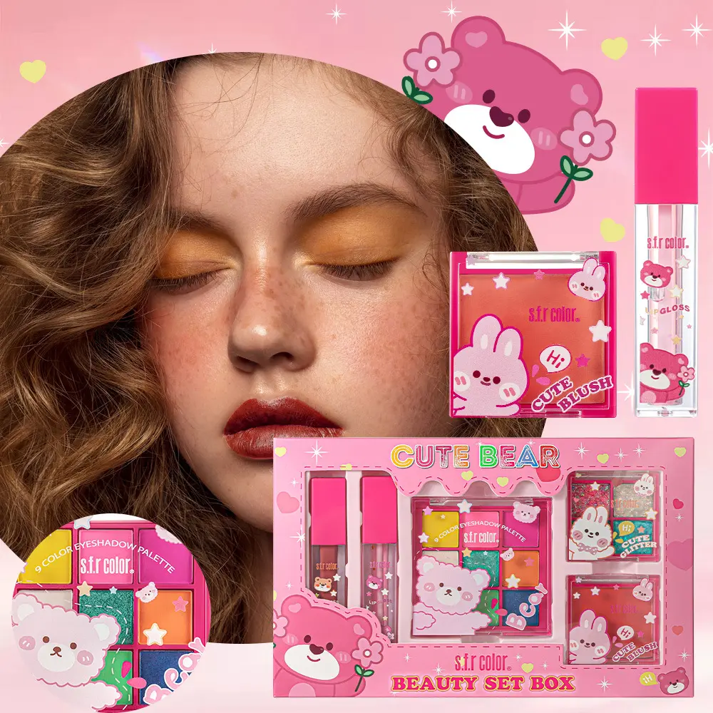 Makeup Set, Princess Cosmetic Box, Girls Lipstick Beauty Kit, Ideal Birthday Gift
