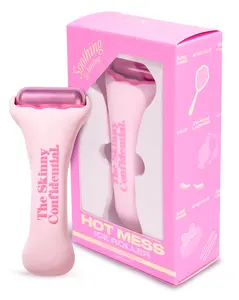 The Skinny Confidential HOT Mess Ice Roller for Face - Facial Roller Skincare Tools Contour Tighten & De-Puff Skin - Self Care Beauty Gift for Women & Men for Clear Radiant & Smoother-Looking Skin