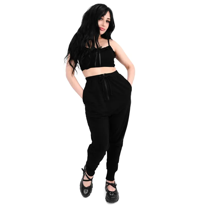 Foxblood Shop Noah Casual Sporty Joggers - Soft Comfy Cotton Fleece Bottoms with Drawstring Waist, Chunky Zipper, Front Pockets, 2XL Size for Sports, Lounging & Coffee-Run Ready Wear