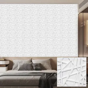 3D Wall Panel, 1 Set Self Adhesive Wall Sticker with Tape, Decorative Wall Sticker for Home Living Room Bedroom Hotel Office