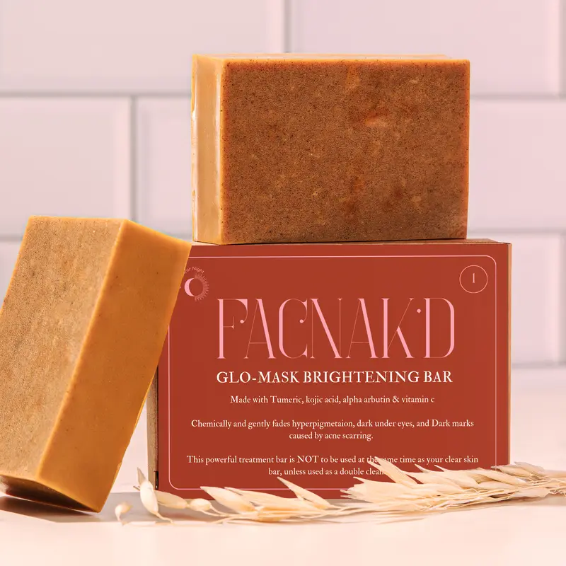 FACNAKD ESSENTIAL GLO SKIN 5.5 oz Body Care Brightening Vegan Cleansing Soap