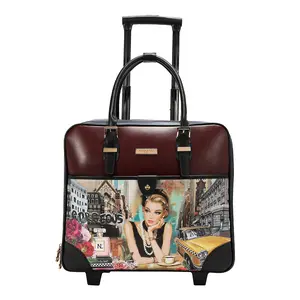 SQUARE ROLLING TRAVEL TOTE