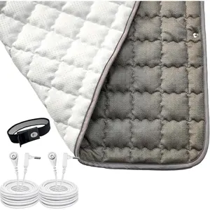 Grounding Mats - Healthy Energy Pads to Earth for Bed and Seats to Sleep and Recovery, 100% Silver Fiber Indoor and Relax Blanket.