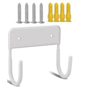 Wall-Mounted Ironing Board Hook, Space-Saving Design for Laundry Room and Bathroom Organization, Ideal for Laundry Rooms