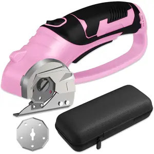 , 4V Box & Cardboard with 2 Blades - with LED Light for,, Carpet,, Crafting + Case (Pink)