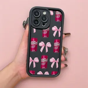 Trending Shockproof Pink Phone Case – Hard Shell + Soft TPU for iPhone 17 Pro Max/16/15/14 Plus/13/12/11, Ideal for Trendy Youth and Soda Enthusiasts easter gift durable shockproof protective cover red wine phone case umbi phonecase camera cover cute pick