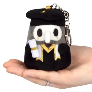 Micro Graduation Doctor Plague Plush Keychain