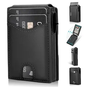 Men's Business Matching RFID Blocking Wallet, Simple Plain Multi Card Slots Wallet, Minimalist Card Holder Wallet for Men, Bifold Card Holder