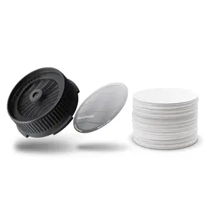 AeroPress Barista Filter Bundle Trio - includes Flow Control Filter Cap, Stainless Steel Filter, and Paper Micro-Filters for standard size AeroPress brewers