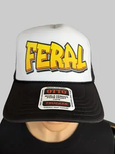 Feral Snapback Hat Adjustable Foam Trucker Hat