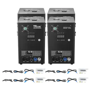 Cold Spark Firework Machine X4 700W 6.6-16.4 Ft Reach For Stage DJ Wedding Event Party, Safe, Low Smoke, High Output, Indoor Outdoor Use, Quick Setup, Remote Optional Ideal For Stage Effects, Concerts, Weddings, Corporate Events.