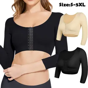 Women's Arm Shaper for Womenr Yoga Bra Plus Size Workout Bra Embroidered Female Underwear Elegant Gym Outfits Compression Garment Activewear