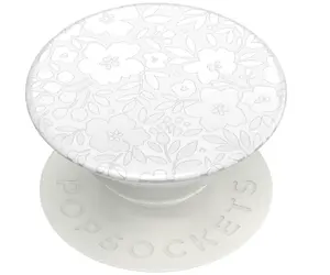 PopSockets Adhesive Phone Grip, Holder, Phone Stand, Flower - Blanc Fresh
