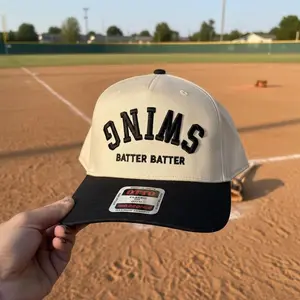 Custom Number Baseball Hat | Swing Batter Batter Puff Trucker Cap | Team Mom Gift