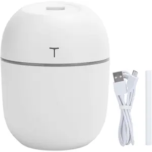 DC5V 220ml Aroma Diffuser Humidifier Essential Oil Diffuser with LED Night Light Portable USB Plug in Desktop Humidifier Office Home Car Use